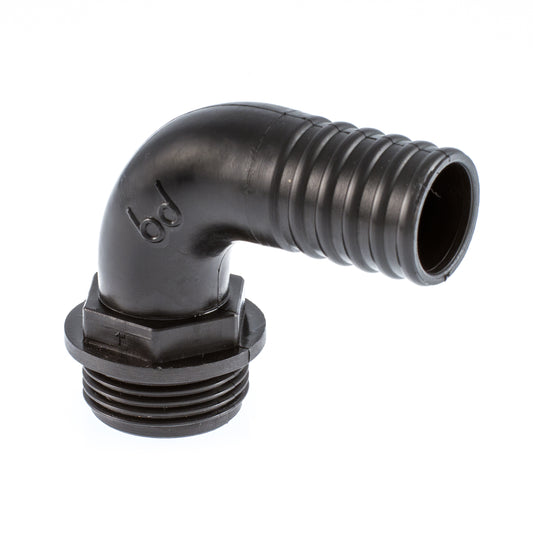 Hose Tail Male Elbow BSP x Hose